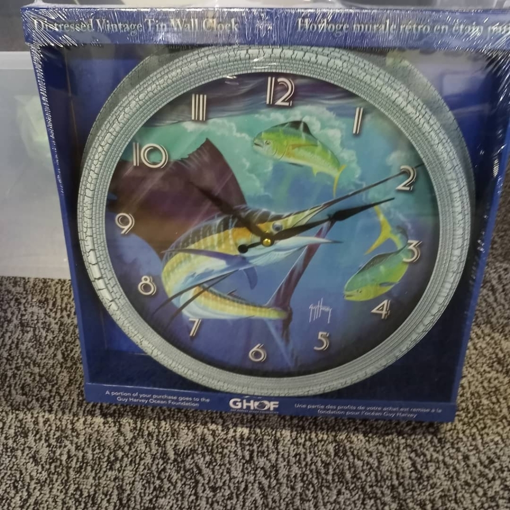 Guy Harvey 15 inch Tin Wall Clock